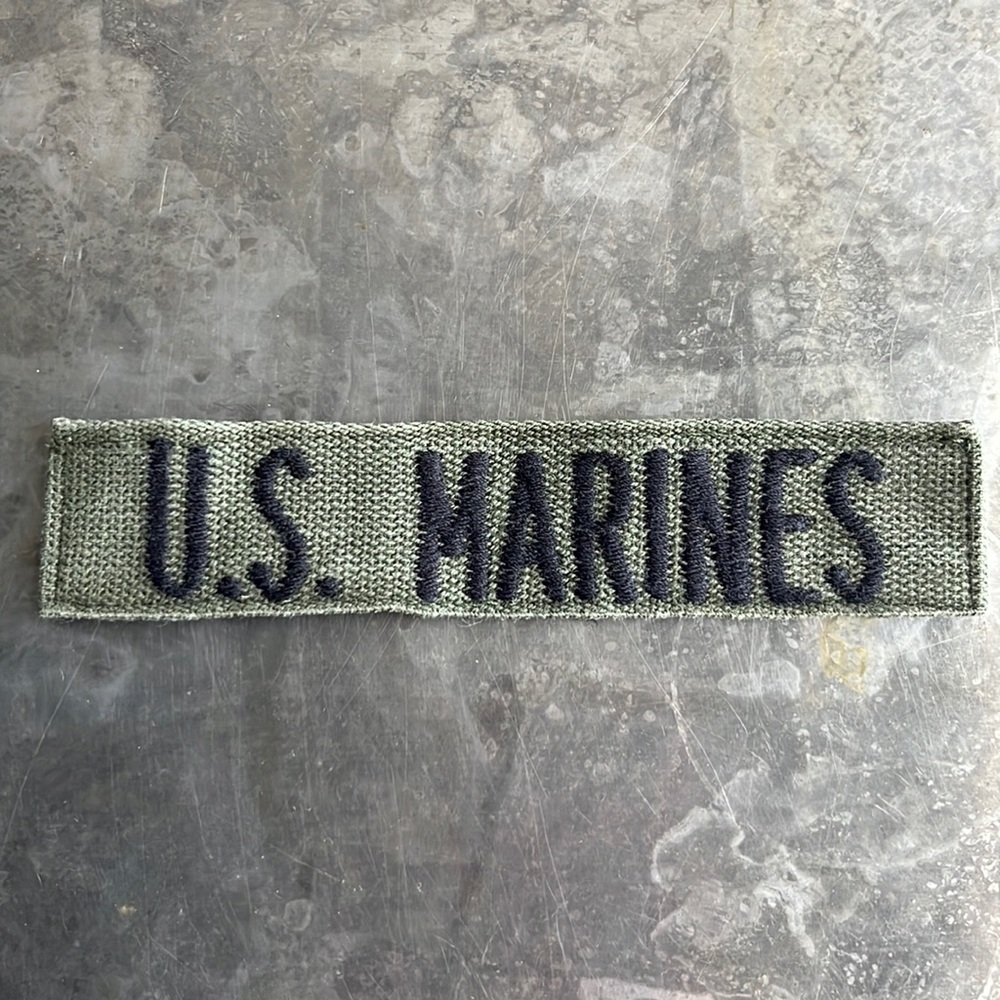 U.S. MARINES embroidered tape patch - Vintage